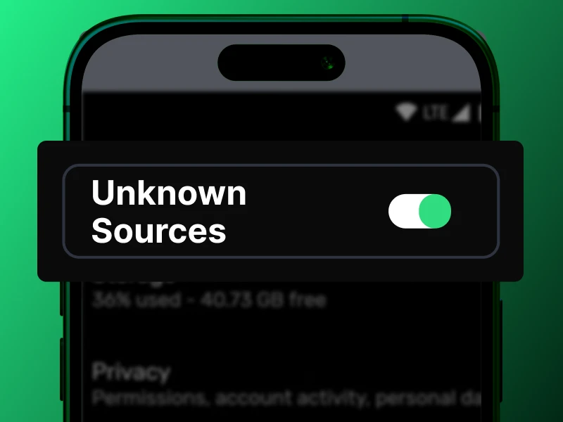 iPhone settings screen showing permission for installation from unknown sources for BC.Game Nigeria