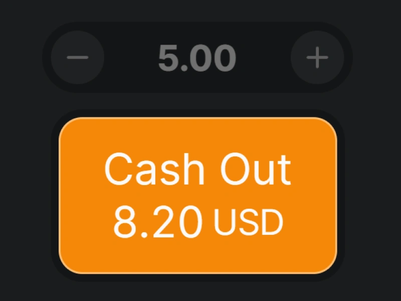 Successful cash out at 8.20 USD on BC.Game Aviator demonstrating win calculation